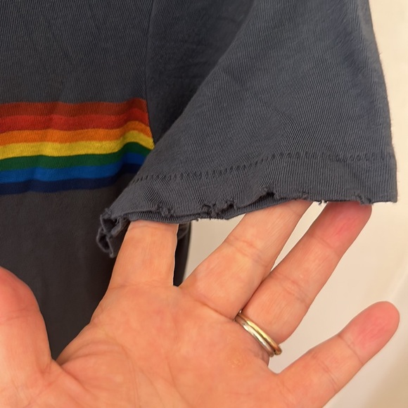 Aviator Nation Tee shirt with Rainbow 🌈 print - Picture 3 of 6